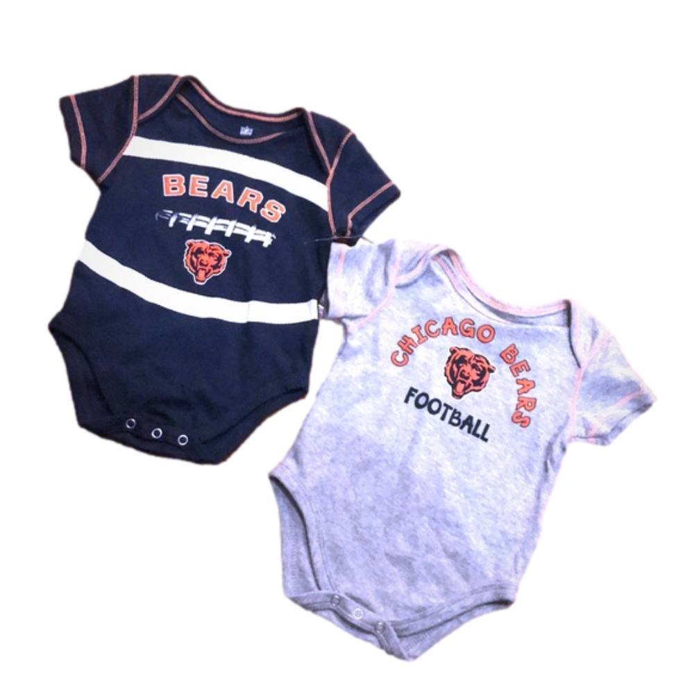 Two NWOT Chicago Bears onesies 3/6 mth